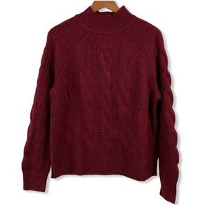J. crew Cable Knit Alpaca Sweater